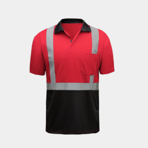Hi-Vis Reflective Dirt-Concealing Safety Polo Shirt